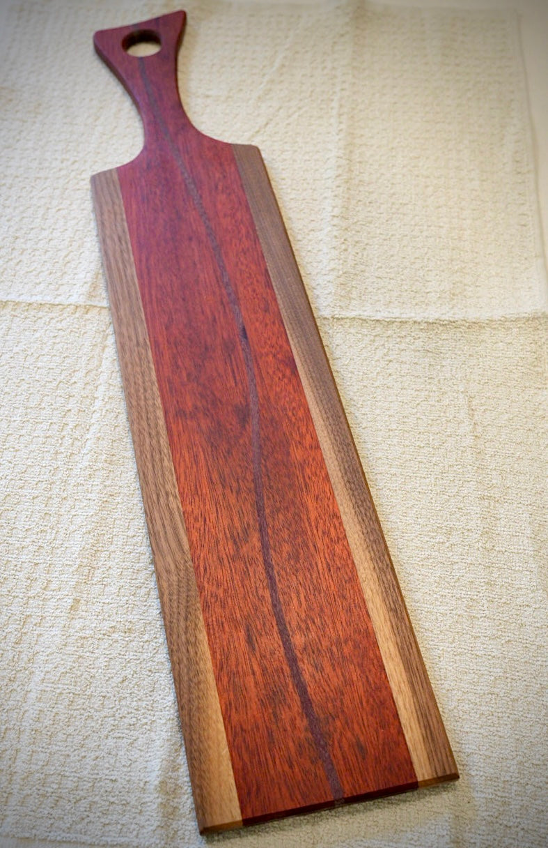 Walnut, Padauk, Purple Heart Serving Tray