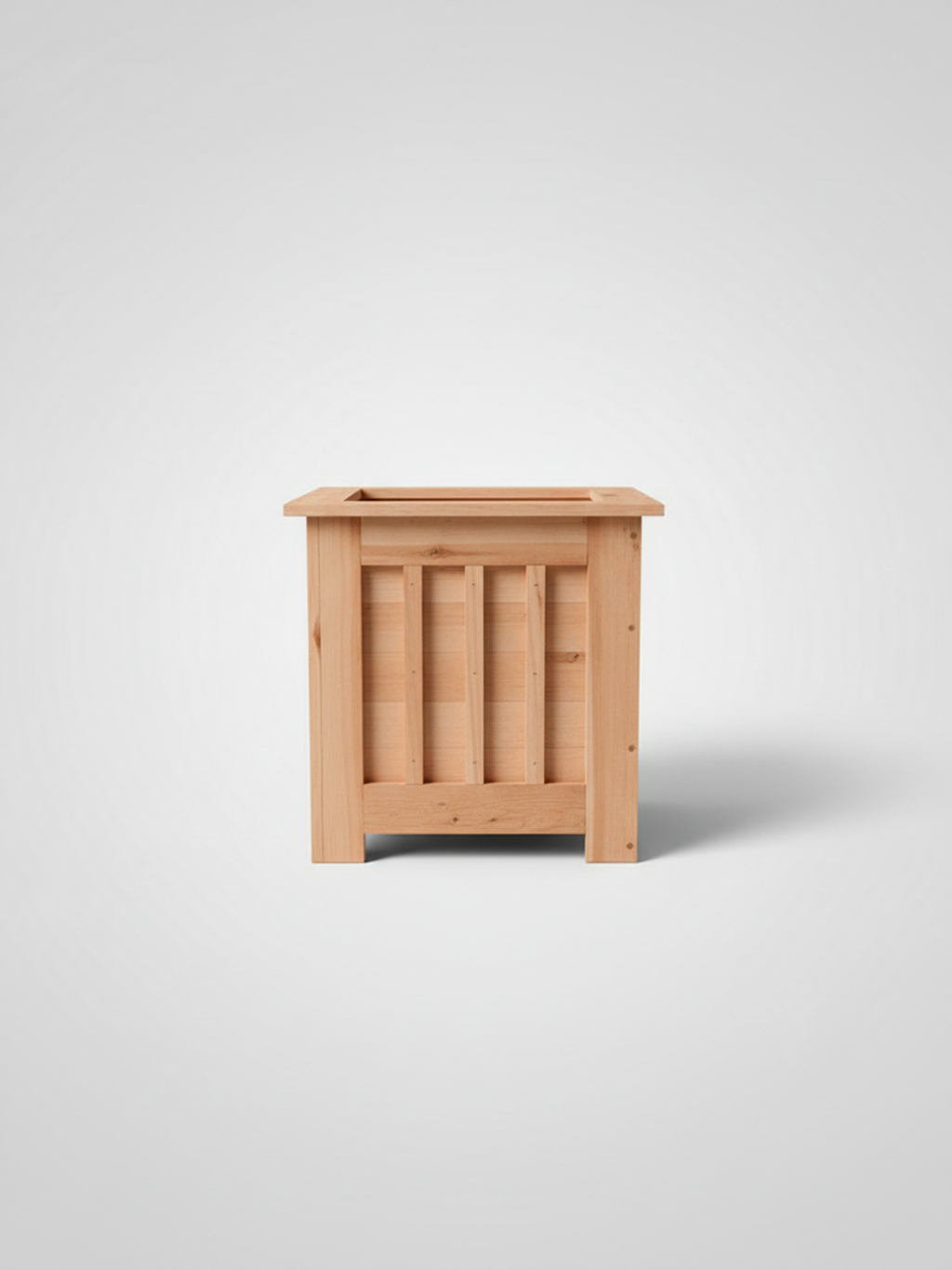 Handmade Short Cedar front porch planter
