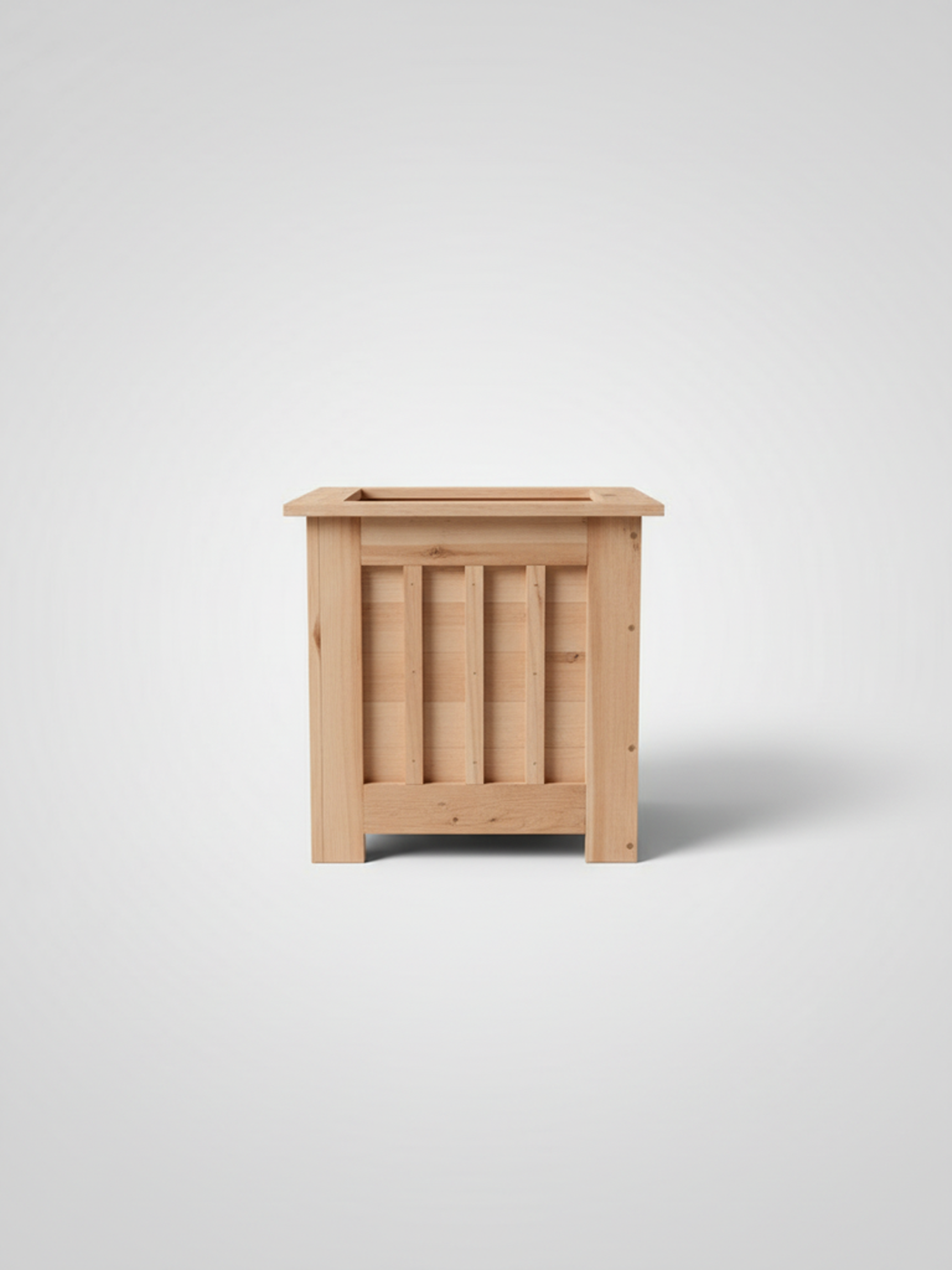 Handmade Short Cedar front porch planter