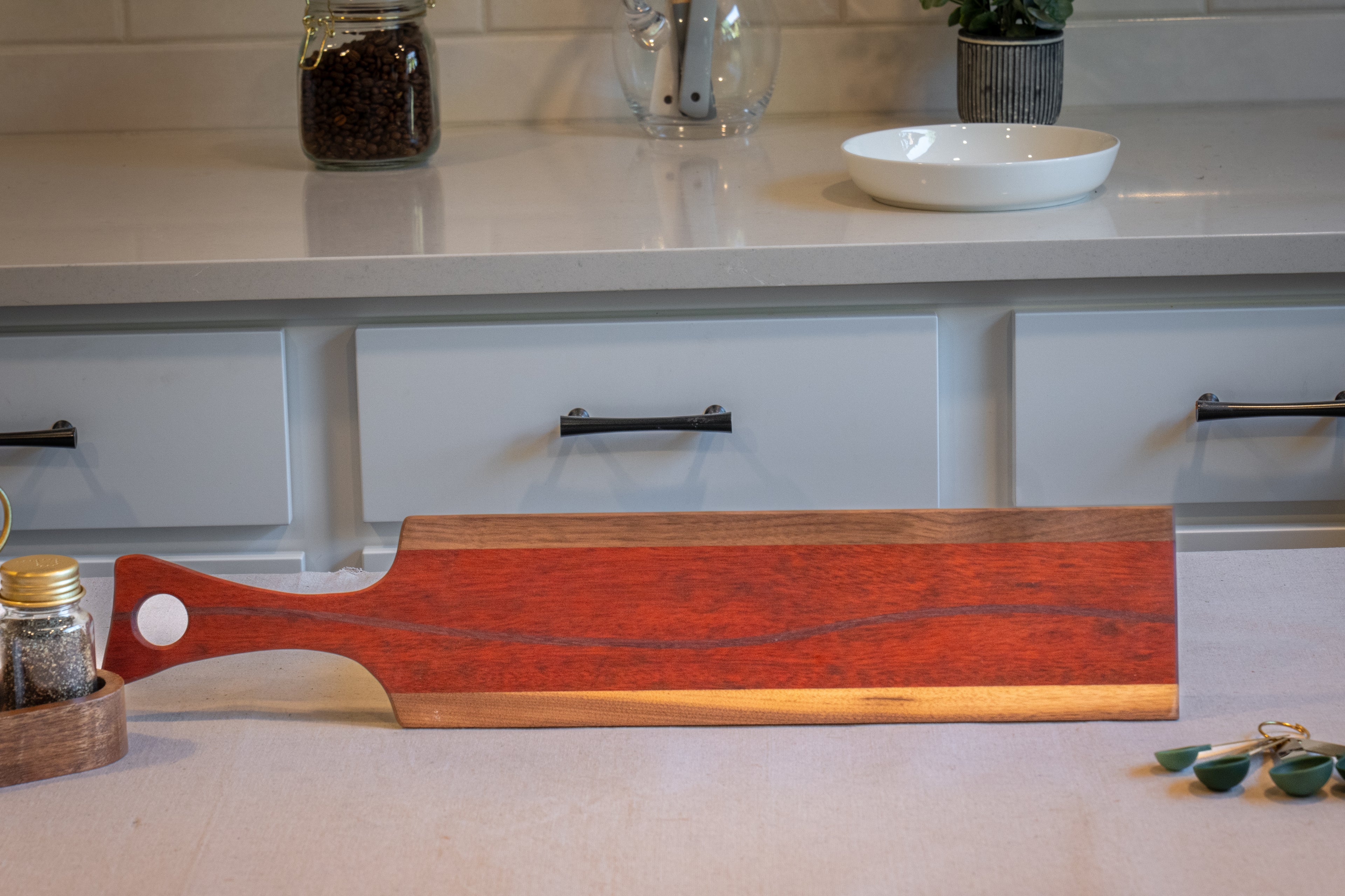 Walnut, Padauk, Purple Heart Serving Tray