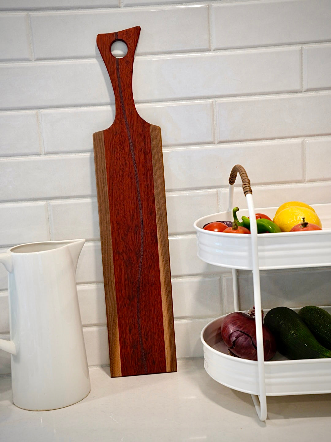 Walnut, Padauk, Purple Heart Serving Tray