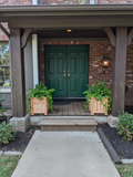 Handmade Short Cedar front porch planter